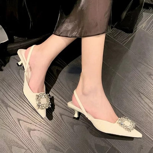 2022 New Fashion Rhinestones Sequined Banquet Designer Heels